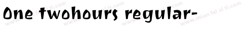 One twohours regular字体转换